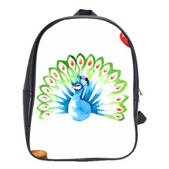 Peacock T-shirtsteal Your Heart Peacock 203 T-shirt School Bag (xl) by EnriqueJohnson