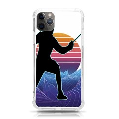 Fencing Funny T- Shirt Fencing Sport Fencing T- Shirt (1) Iphone 11 Pro Max 6 5 Inch Tpu Uv Print Case by ZUXUMI