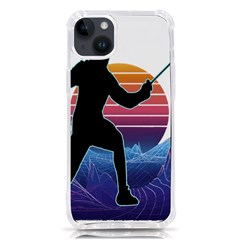 Fencing Funny T- Shirt Fencing Sport Fencing T- Shirt (1) Iphone 14 Plus Tpu Uv Print Case by ZUXUMI