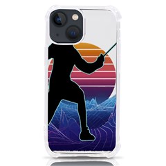 Fencing Funny T- Shirt Fencing Sport Fencing T- Shirt (1) Iphone 13 Mini Tpu Uv Print Case by ZUXUMI