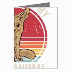 Fennec Fox T- Shirt Fennec Fox Is My Spirit Animal T- Shirt Greeting Card by ZUXUMI