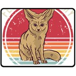 Fennec Fox T- Shirt Fennec Fox Is My Spirit Animal T- Shirt Fleece Blanket (Medium) 60 x50  Blanket Front