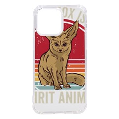 Fennec Fox T- Shirt Fennec Fox Is My Spirit Animal T- Shirt Iphone 14 Pro Max Tpu Uv Print Case by ZUXUMI