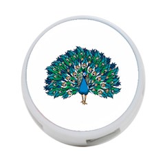 Peacock T-shirtwhite Look Calm Peacock 10 T-shirt 4-port Usb Hub (one Side) by EnriqueJohnson