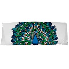 Peacock T-shirtwhite Look Calm Peacock 10 T-shirt Body Pillow Case Dakimakura (two Sides) by EnriqueJohnson