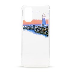 Breakwater Santa Cruz T- Shirt Lighthouse Breakwater Santa Cruz U S A Voyage Art Digital Painting Wa Samsung Galaxy S20 6 2 Inch Tpu Uv Case by JamesGoode