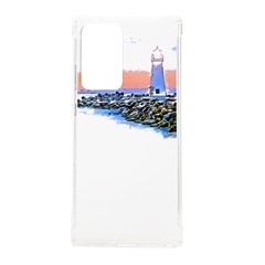 Breakwater Santa Cruz T- Shirt Lighthouse Breakwater Santa Cruz U S A Voyage Art Digital Painting Wa Samsung Galaxy Note 20 Ultra Tpu Uv Case