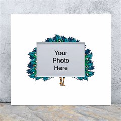 Peacock T-shirtwhite Look Calm Peacock 10 T-shirt White Wall Photo Frame 5  X 7  by EnriqueJohnson