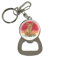 Fennec Fox T- Shirt Fennec Fox Is My Spirit Animal T- Shirt Bottle Opener Key Chain by ZUXUMI