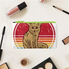 Fennec Fox T- Shirt Fennec Fox Is My Spirit Animal T- Shirt Cosmetic Bag (xs) by ZUXUMI