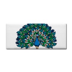 Peacock T-shirtwhite Look Calm Peacock 10 T-shirt Hand Towel by EnriqueJohnson