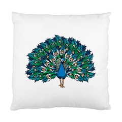 Peacock T-shirtwhite Look Calm Peacock 10 T-shirt Standard Cushion Case (one Side) by EnriqueJohnson