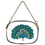 Peacock T-shirtwhite Look Calm Peacock 10 T-shirt Chain Purse (Two Sides) Front