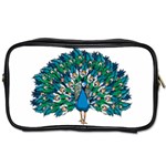 Peacock T-shirtwhite Look Calm Peacock 10 T-shirt Toiletries Bag (One Side) Front