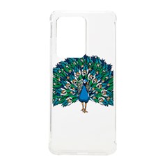 Peacock T-shirtwhite Look Calm Peacock 10 T-shirt Samsung Galaxy S20 Ultra 6 9 Inch Tpu Uv Case by EnriqueJohnson