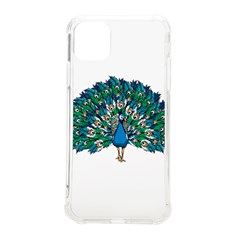 Peacock T-shirtwhite Look Calm Peacock 10 T-shirt Iphone 11 Pro Max 6 5 Inch Tpu Uv Print Case