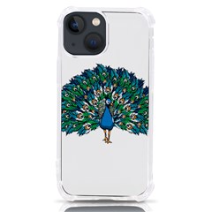 Peacock T-shirtwhite Look Calm Peacock 10 T-shirt Iphone 13 Mini Tpu Uv Print Case by EnriqueJohnson