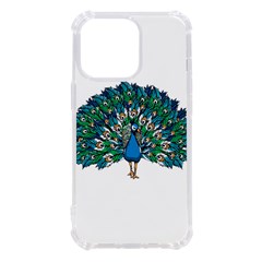 Peacock T-shirtwhite Look Calm Peacock 10 T-shirt Iphone 13 Pro Tpu Uv Print Case by EnriqueJohnson