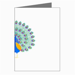 Peacock T-shirtwhite Look Calm Peacock 28 T-shirt (1) Greeting Cards (Pkg of 8)