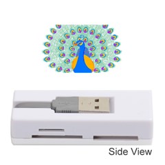 Peacock T-shirtwhite Look Calm Peacock 28 T-shirt (1) Memory Card Reader (Stick)