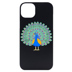 Peacock T-shirtwhite Look Calm Peacock 28 T-shirt (1) Iphone 14 Plus Black Uv Print Case by EnriqueJohnson