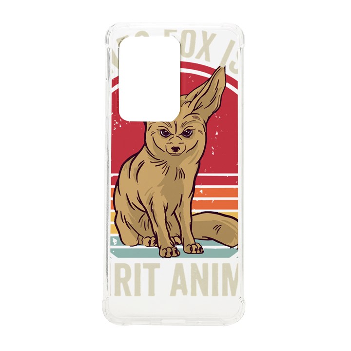 Fennec Fox T- Shirt Fennec Fox Is My Spirit Animal T- Shirt Samsung Galaxy S20 Ultra 6.9 Inch TPU UV Case