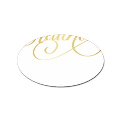 Breathe T- Shirt Breathe In Gold T- Shirt (1) Sticker Oval (100 Pack) by JamesGoode