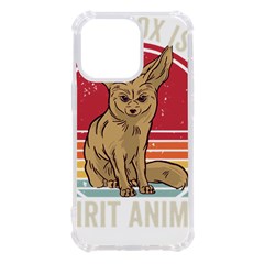 Fennec Fox T- Shirt Fennec Fox Is My Spirit Animal T- Shirt Iphone 13 Pro Tpu Uv Print Case by ZUXUMI