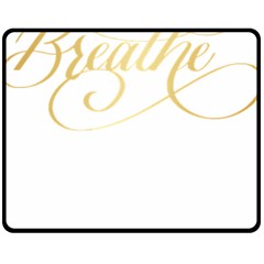 Breathe T- Shirt Breathe In Gold T- Shirt (1) Fleece Blanket (medium) by JamesGoode