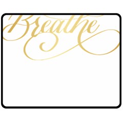 Breathe T- Shirt Breathe In Gold T- Shirt (1) Two Sides Fleece Blanket (medium) by JamesGoode