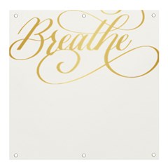 Breathe T- Shirt Breathe In Gold T- Shirt (1) Banner And Sign 4  X 4  by JamesGoode