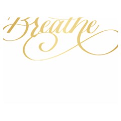 Breathe T- Shirt Breathe In Gold T- Shirt (1) Premium Plush Fleece Blanket (extra Small) by JamesGoode