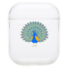 Peacock T-shirtwhite Look Calm Peacock 28 T-shirt (1) Airpods 1/2 Case by EnriqueJohnson