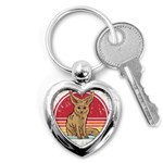 Fennec Fox T- Shirt Fennec Fox Is My Spirit Animal T- Shirt Key Chain (Heart) Front