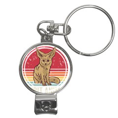 Fennec Fox T- Shirt Fennec Fox Is My Spirit Animal T- Shirt Nail Clippers Key Chain by ZUXUMI