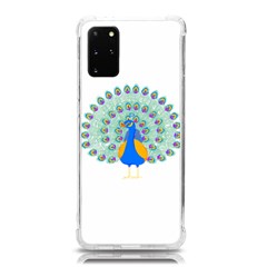 Peacock T-shirtwhite Look Calm Peacock 28 T-shirt (1) Samsung Galaxy S20plus 6 7 Inch Tpu Uv Case by EnriqueJohnson