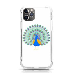 Peacock T-shirtwhite Look Calm Peacock 28 T-shirt (1) Iphone 11 Pro 5 8 Inch Tpu Uv Print Case by EnriqueJohnson