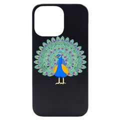 Peacock T-shirtwhite Look Calm Peacock 28 T-shirt (1) Iphone 14 Pro Max Black Uv Print Case by EnriqueJohnson