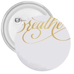 Breathe T- Shirt Breathe In Gold T- Shirt 3  Buttons by JamesGoode