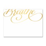 Breathe T- Shirt Breathe In Gold T- Shirt Sticker A4 (100 pack) Front