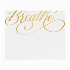 Breathe T- Shirt Breathe In Gold T- Shirt Small Glasses Cloth (2 Sides) by JamesGoode