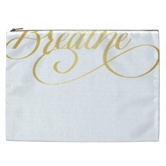 Breathe T- Shirt Breathe In Gold T- Shirt Cosmetic Bag (xxl) by JamesGoode