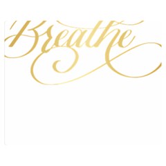 Breathe T- Shirt Breathe In Gold T- Shirt Premium Plush Fleece Blanket (medium) by JamesGoode