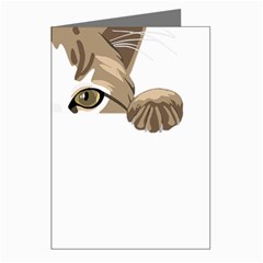 Peeking Cat T-shirtpeeking Cute Cat T-shirt Greeting Cards (pkg Of 8) by EnriqueJohnson