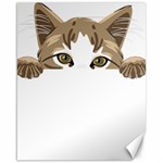 Peeking Cat T-shirtpeeking Cute Cat T-shirt Canvas 16  x 20  15.75 x19.29  Canvas - 1