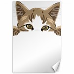 Peeking Cat T-shirtpeeking Cute Cat T-shirt Canvas 24  x 36  23.35 x34.74  Canvas - 1