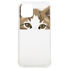 Peeking Cat T-shirtpeeking Cute Cat T-shirt Iphone 12/12 Pro Tpu Uv Print Case by EnriqueJohnson