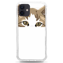 Peeking Cat T-shirtpeeking Cute Cat T-shirt Iphone 12 Mini Tpu Uv Print Case	 by EnriqueJohnson