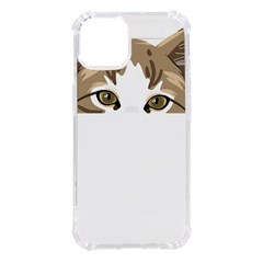 Peeking Cat T-shirtpeeking Cute Cat T-shirt Iphone 14 Tpu Uv Print Case by EnriqueJohnson