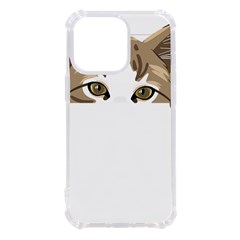 Peeking Cat T-shirtpeeking Cute Cat T-shirt Iphone 13 Pro Tpu Uv Print Case by EnriqueJohnson